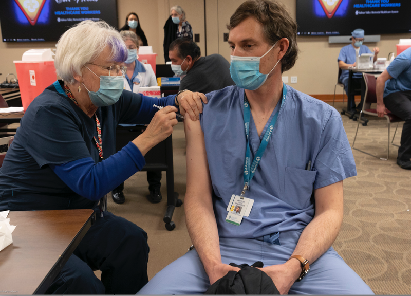 a nurse in Monterey County who is following in her mother's footsteps, helping to save lives during another pandemic...