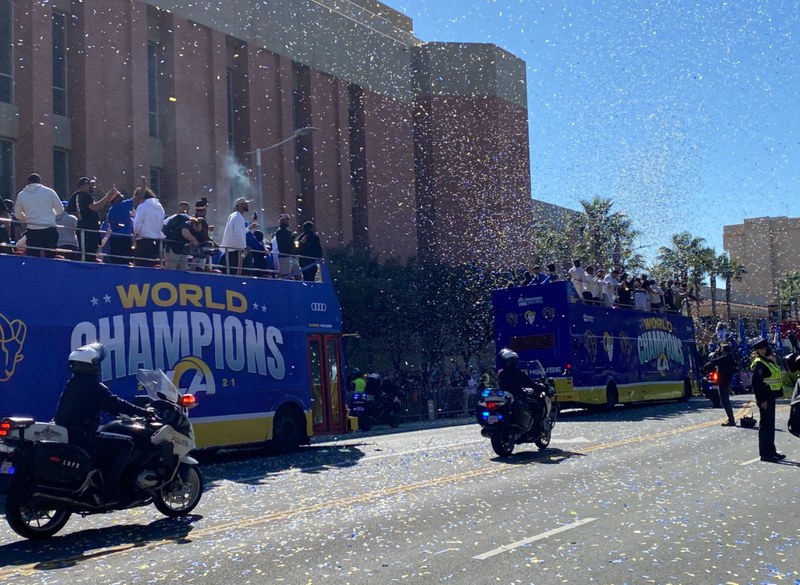 LA Rams parade