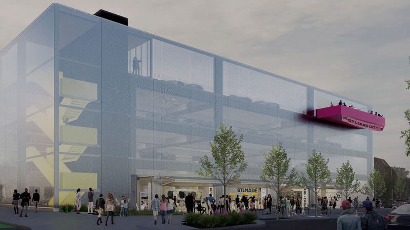 Stadium garage rendering
