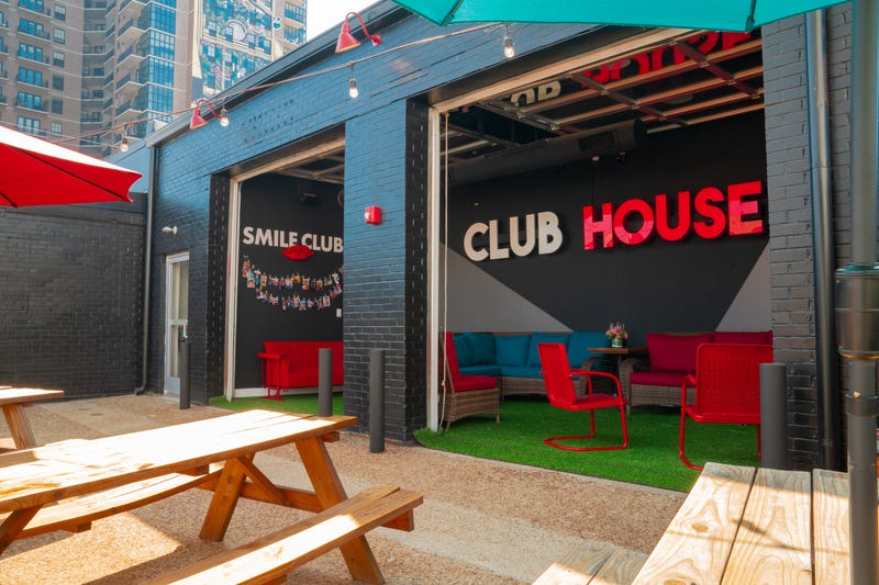Outdoor clubhouse