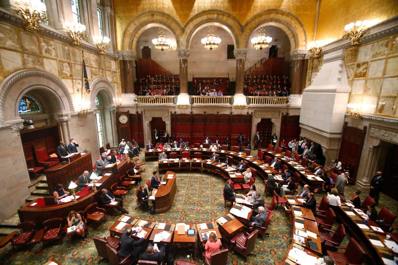 The New York State Senate chamber in Albany