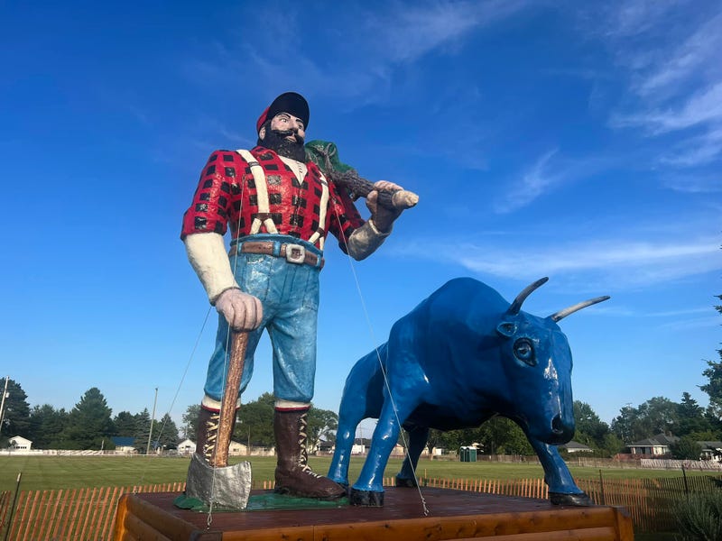 Paul Bunyan monument in Oscoda, Mich.