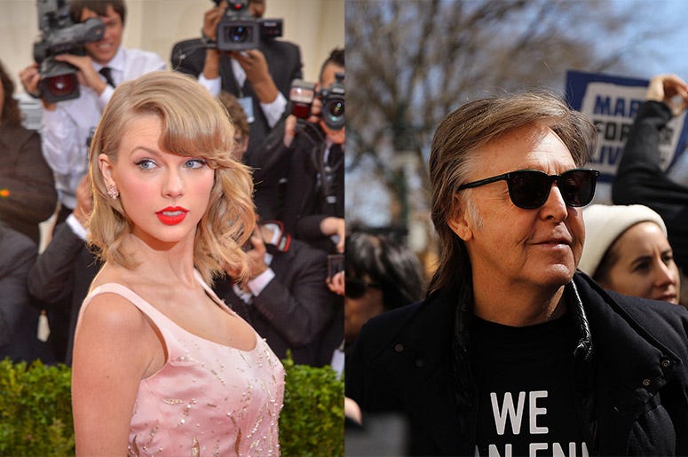 Taylor Swift and Paul McCartney