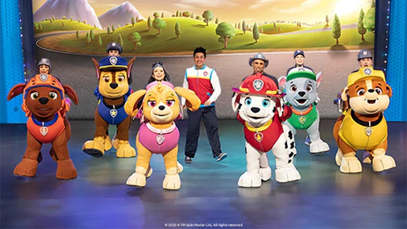 Paw Patrol Live on stage