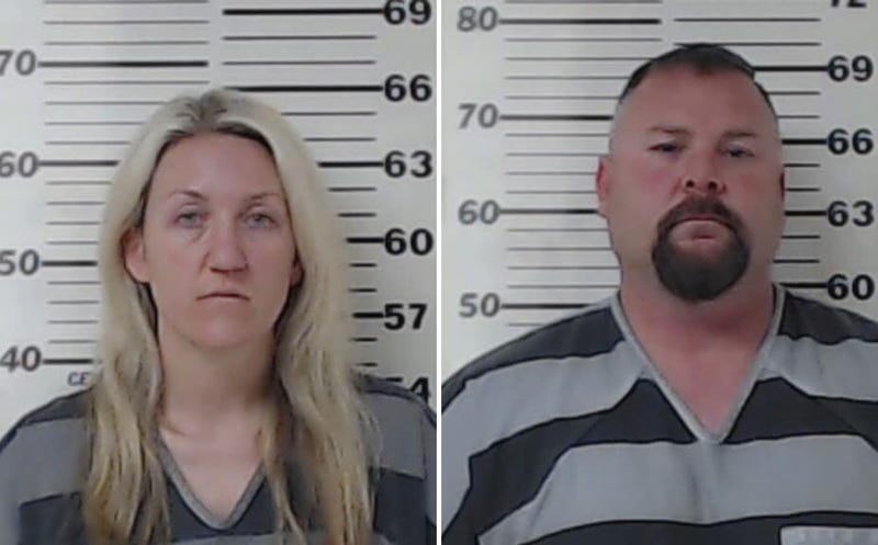 Payne Springs Police Chief April Meadows and reserve officer Jonathan Hutchinson