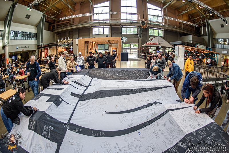 Pearl Jam - Seattle Center Armory Flag Signing 5.28.24