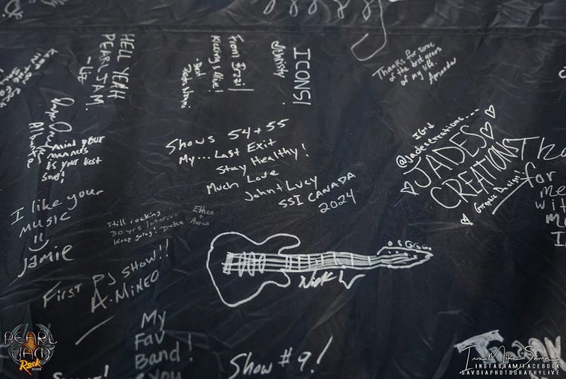 Pearl Jam - 2018 Home Show Flag Signing - Seattle Center Armory 5.28.24