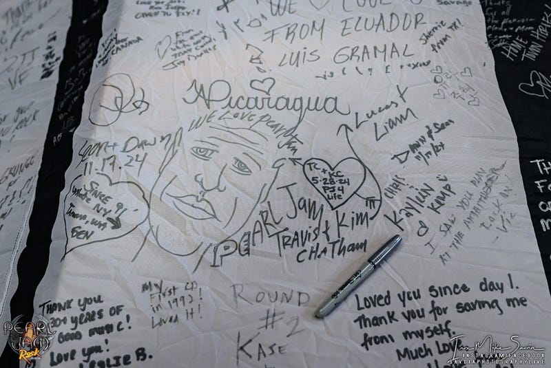 Pearl Jam - 2018 Home Show Flag Signing - Seattle Center Armory 5.28.24