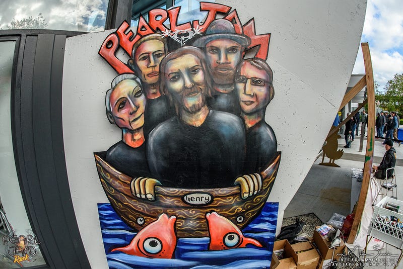 Pearl Jam painted by Ryan "Henry" Ward - Climate Pledge Arena 5.28.24