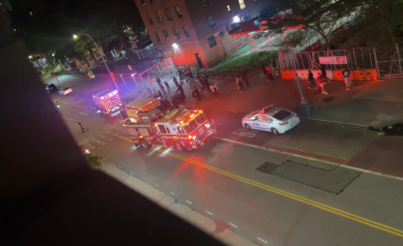 A 29-year-old man was intentionally hit by a driver in Lower Manhattan on Monday night, police said.