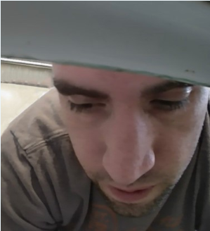 Police are searching for this man caught on camera in public restroom.