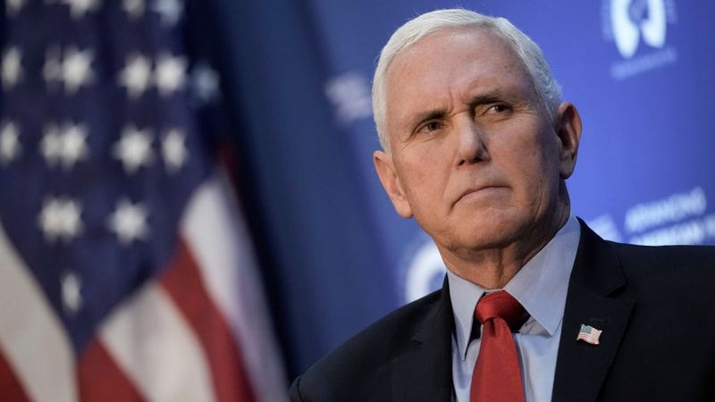Former U.S. Vice President Mike Pence speaks at the National Press Club on November 30, 2021 in Washington, DC.