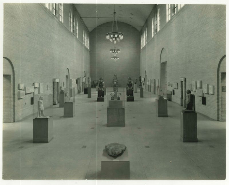 The Penn Museum's Egypt gallery circa 1934.