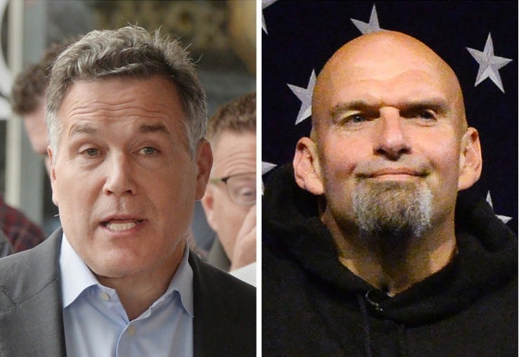U.S. Senators from Pennsylvania Dave McCormick and John Fetterman 