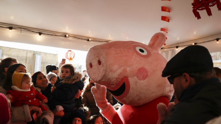 American children are adopting a British accent Because of 'Peppa Pig'