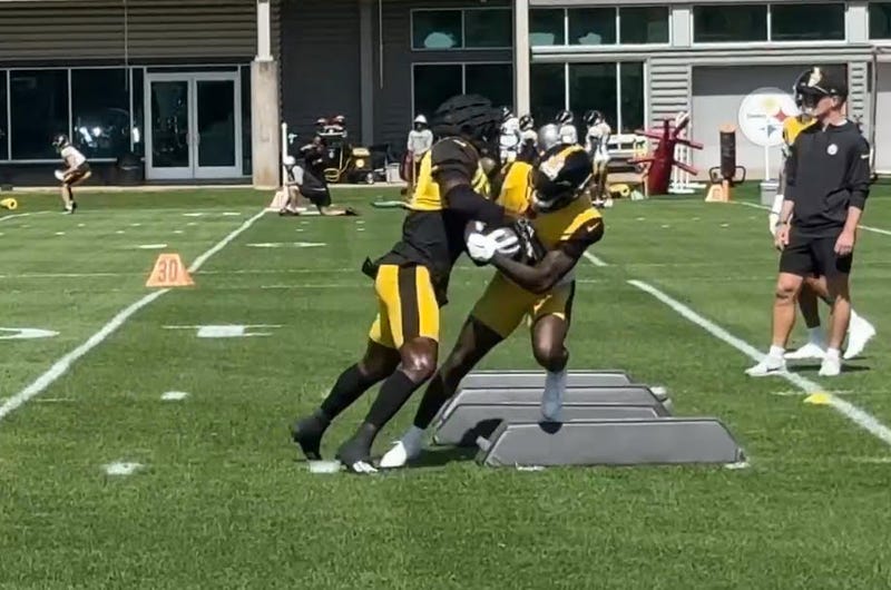 Jabrill Peppers in Steelers practice