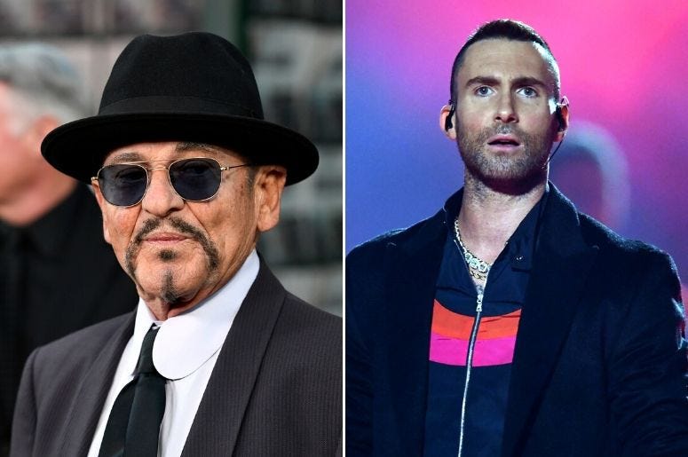 Joe Pesci and Adam Levine