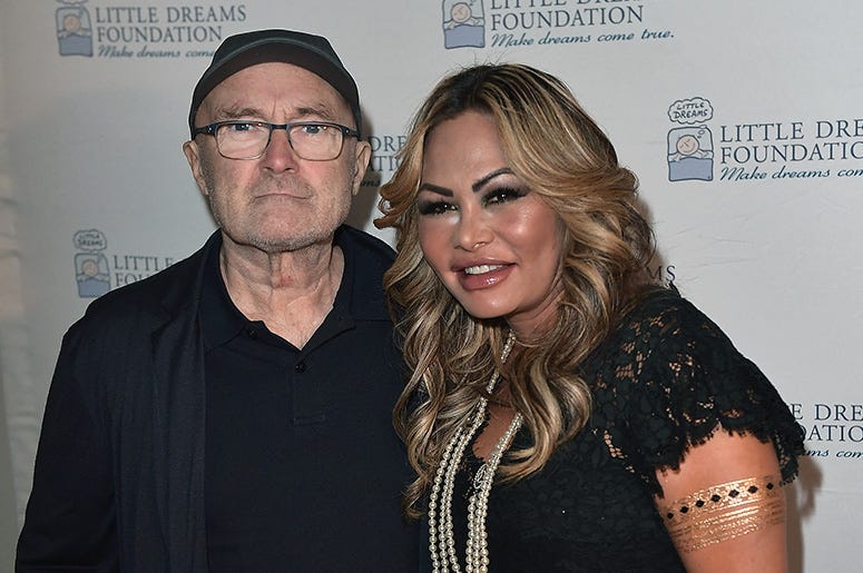 Phil Collins and Orianne Cevey
