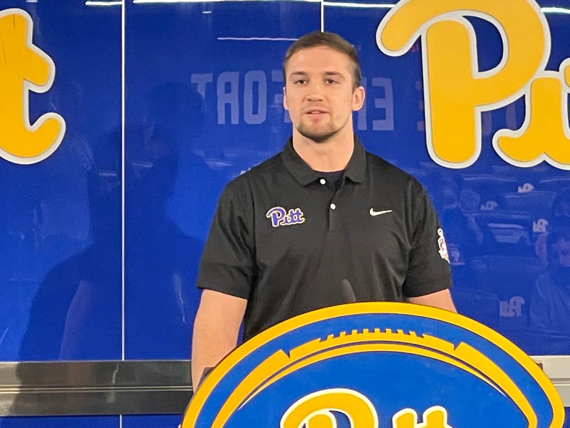 Phil Jurkovec at podium