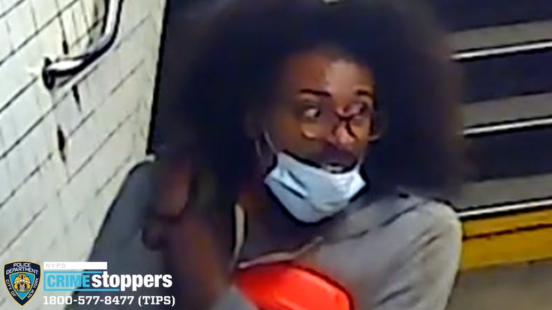Surveillance photos show a man who allegedly sprayed an unknown chemical at officers after shoplifting from a Brooklyn Target.
