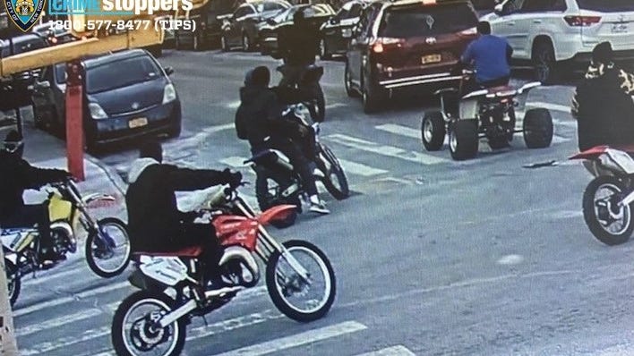 VIDEO: Father, son pulled from car, beaten by dirt bikers on Manhattan street