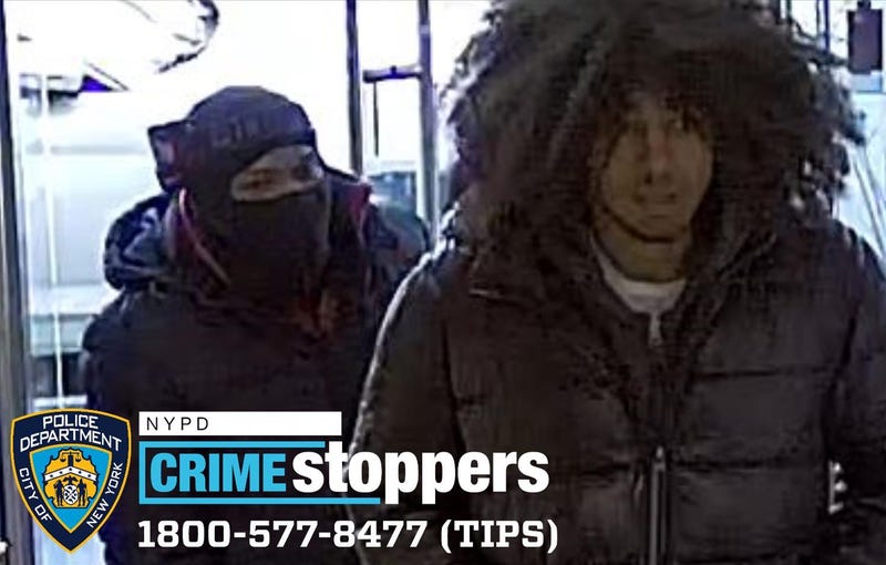 Police said the pair grabbed a hammer and threatened workers before beating one of them