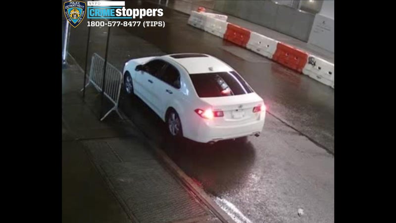 The suspects were last seen fleeing on E. 56th Street in the white Acura
