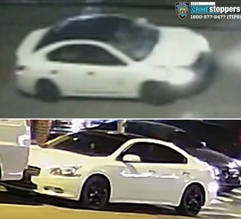 A white sedan fled the scene of the fatal and "intentional" hit-and-run in South Richmond Hill