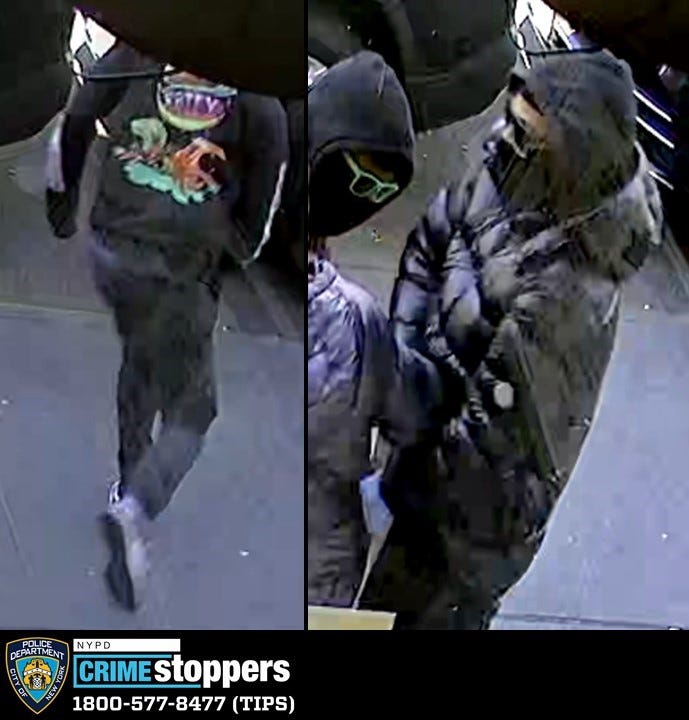 Security cameras captured images of the suspects.