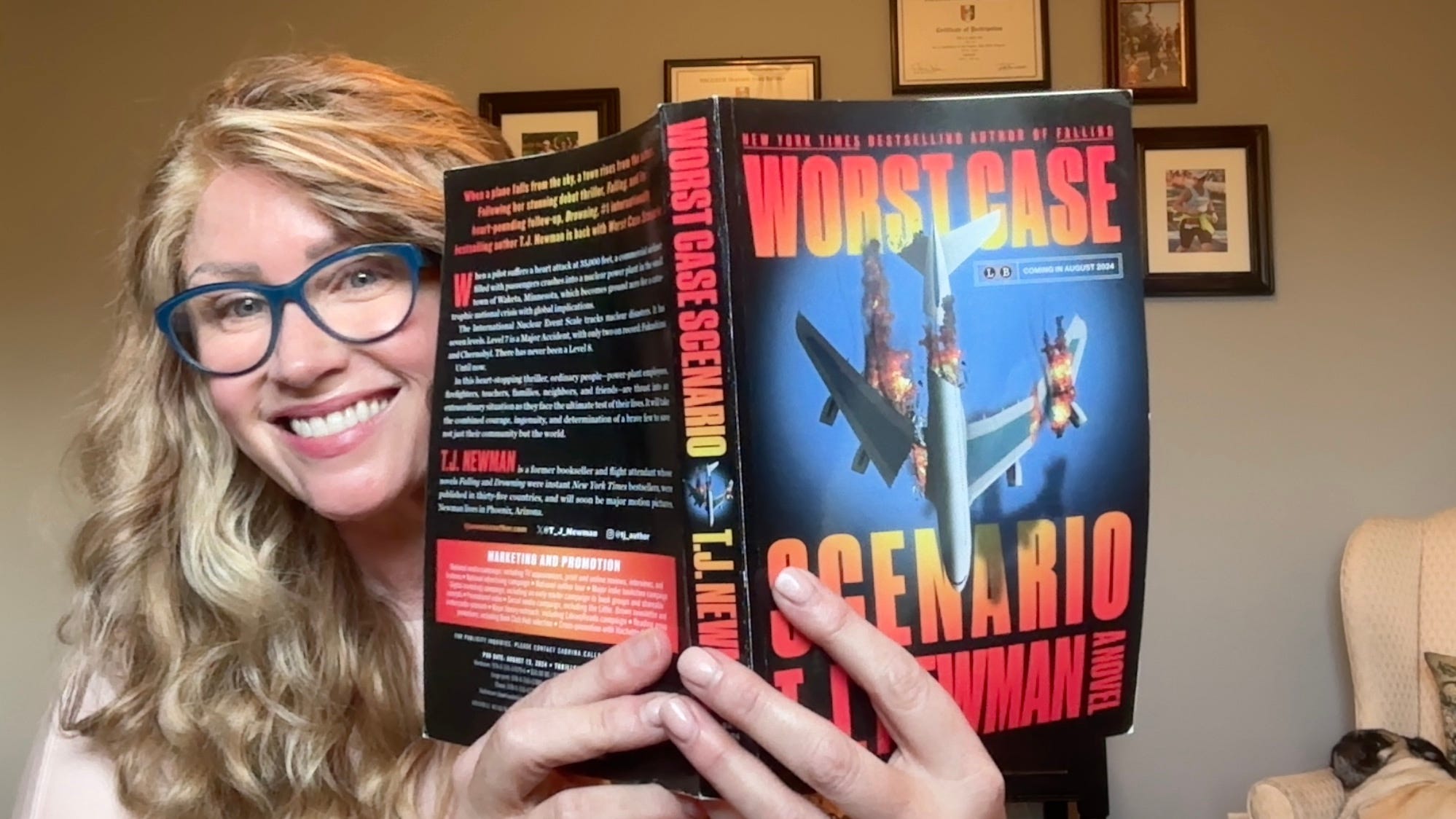 Christine's Book Club August pick: Worst Case Scenario by T.J. Newman