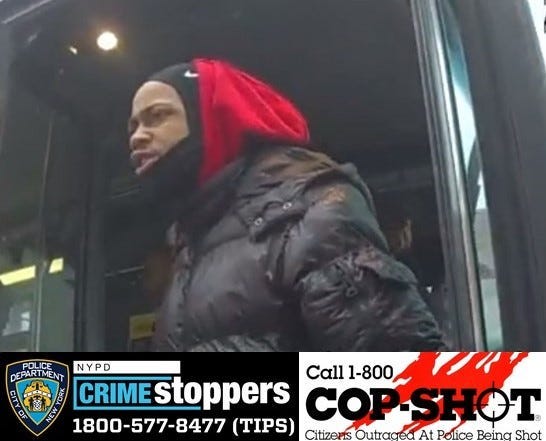 The NYPD released this image of the suspect before an arrested was made Thursday night