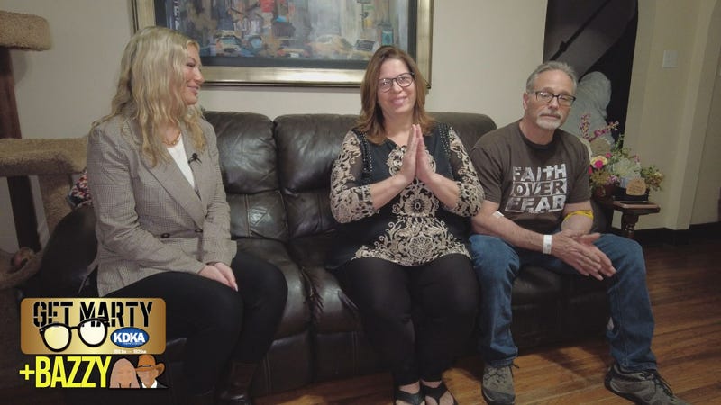 Arianna Bazzy talks to Lisa and John Tiani about Lisa's need to find a kidney donor.