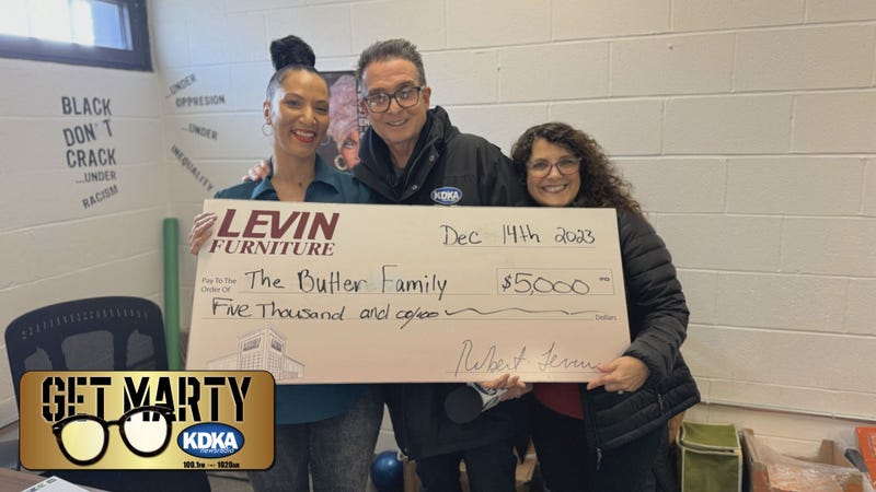 Shaneka Butler receives $5,000 surprise from Levin's Furniture & Mattress for Christmas.