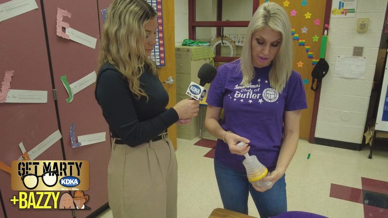 Heidi Priest demonstrates how to use LifeVac choking rescue devices.