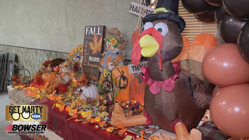 What is Thanksgiving without a giant turkey wearing a pilgrim hat?