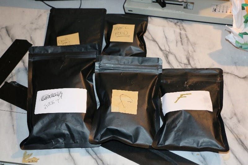 Products recovered from Carolyn Tolin's Centereach garage where she ran her drug trafficking operation.