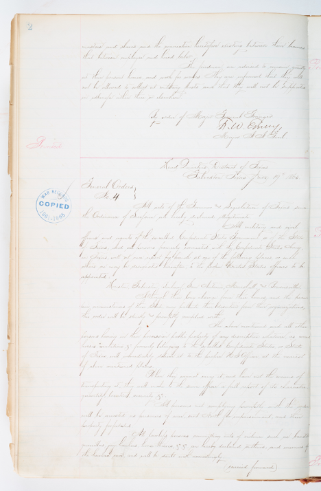 The effects of this order would later be celebrated as the Juneteenth holiday