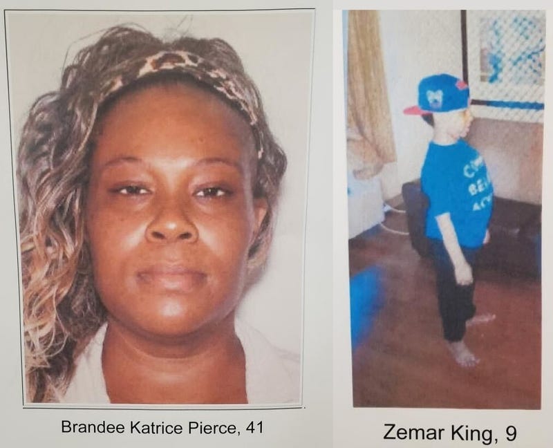 Brandee Katrice Pierce, left, and her son, Zemar King.