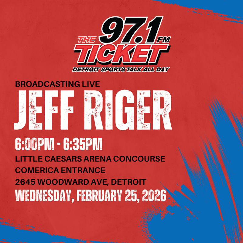 Jeff Riger Broadcasting Live at Little Caesars Arena
