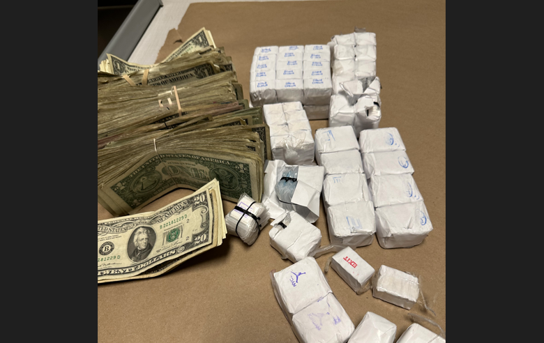 Cash and drugs seized by Pittsburgh Police