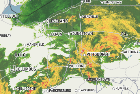 AccuWeather Weather Radar for Pittsburgh Tuesday, April 2 2023