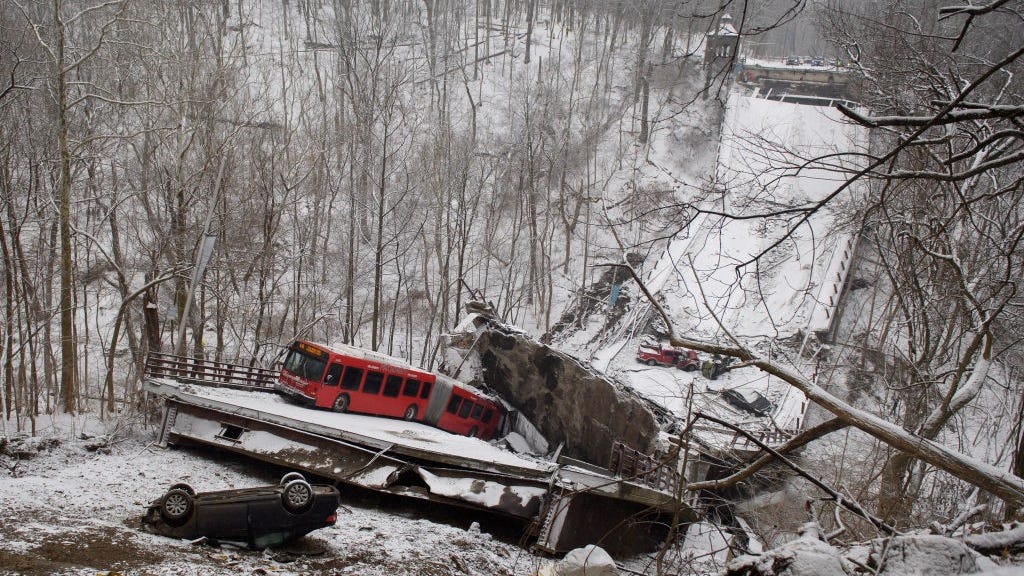 Collapsed Pittsburgh bridge one of thousands in 'poor condition' in PA