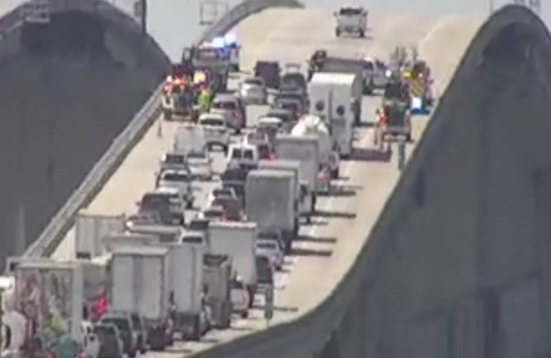 Car thief jumps off Twin-Span trying to avoid arrest says sheriff