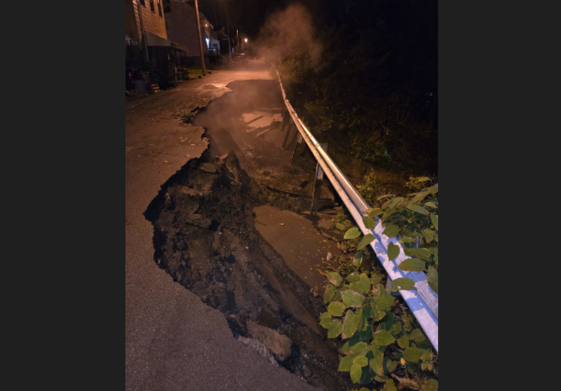 Polish Hill landslide October 11 2024