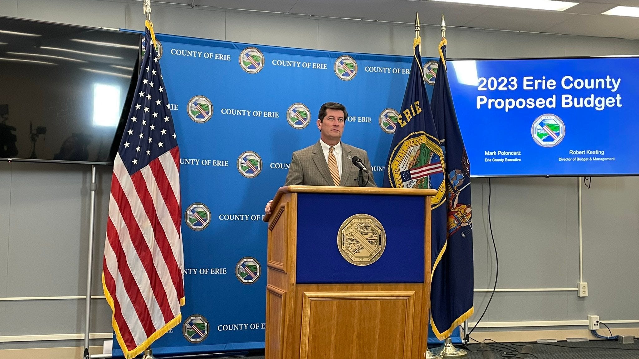 Proposed Erie County budget cuts tax rate, increases spending on public safety