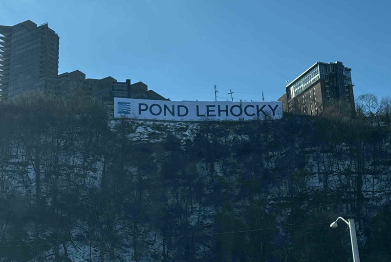 Pond Lehocky billboard on Mt. Washington