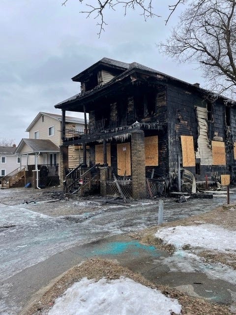 Aftermath of fire