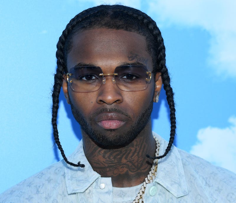 Pop Smoke attends the Louis Vuitton Menswear Fall/Winter 2020-2021 show as part of Paris Fashion Week on January 16, 2020 in Paris, France. 