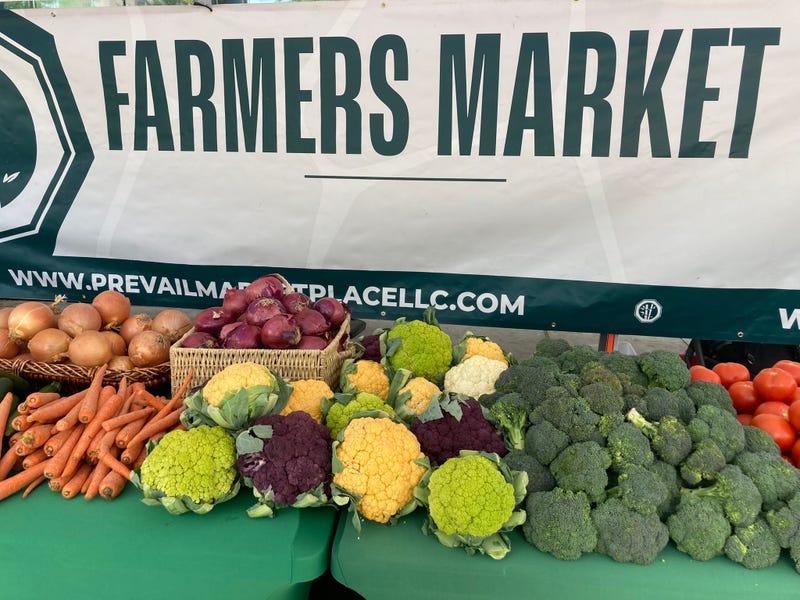 Selections available from a Pop-Up produce stand in downtown Las Vegas