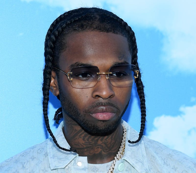 Pop Smoke attends the Louis Vuitton Menswear Fall/Winter 2020-2021 show as part of Paris Fashion Week on January 16, 2020 in Paris, France. 
